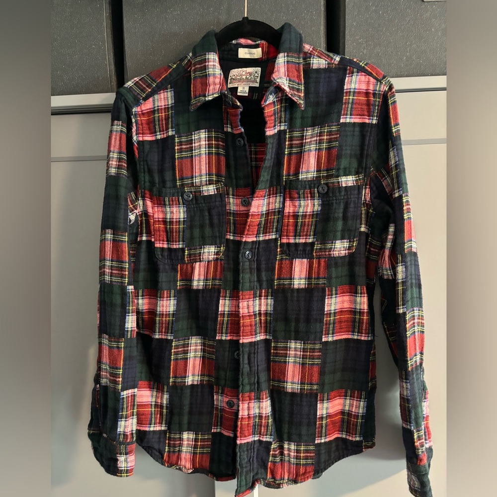 J Crew Men’s Mid Weight Flannel size Small